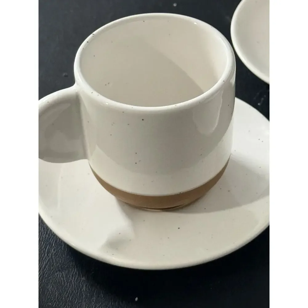 Mora Ceramics Demitasse Espresso Cup & Saucer Set